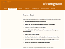 Tablet Screenshot of chromgruen.info